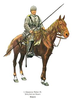 Uniform, Kgl. Bayerisches 1. Schweres-Reiter-Regiment, Tafel 21, Paul Casberg.jpg