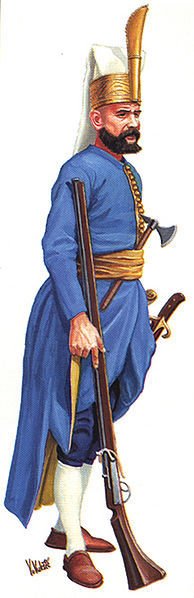 Attēls:Ottoman Janissary Battle of Sisak 1593.jpg